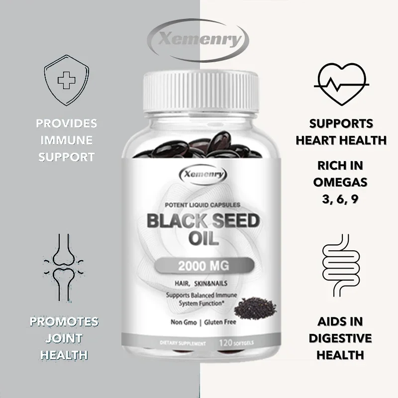 Kapsul Minyak Biji Hitam Vegan - Herbal Supplement ulasan dan harga