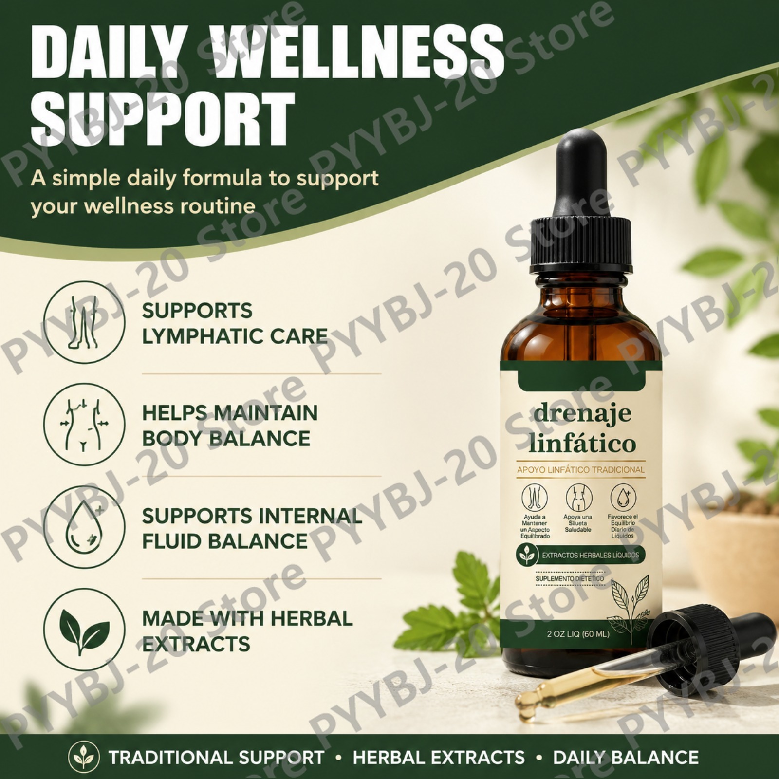 Tetes Cairan Pendukung Limfati - Herbal Supplement ulasan dan harga