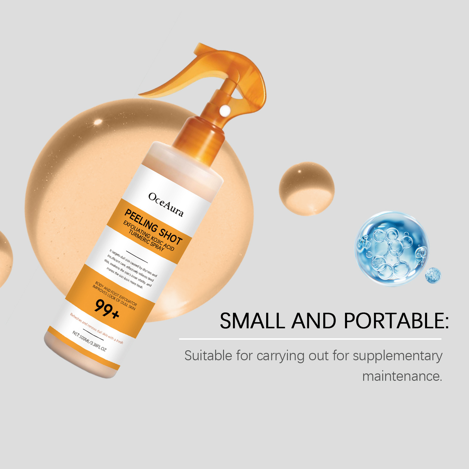 OCEAURA Semprotan Eksfoliasi K - Turmeric ulasan dan harga