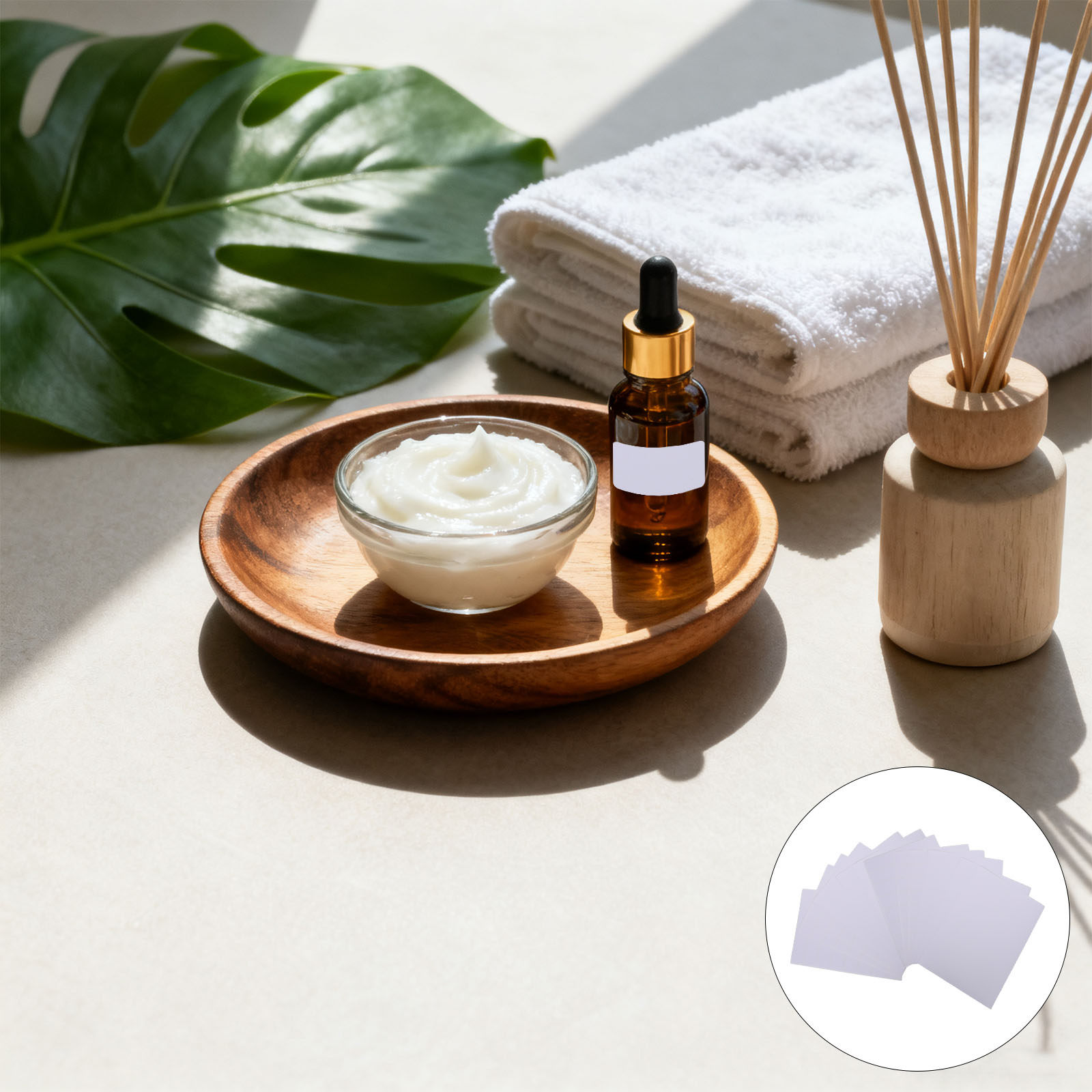 600 buah stiker label kosong y - Essential Oils ulasan dan harga